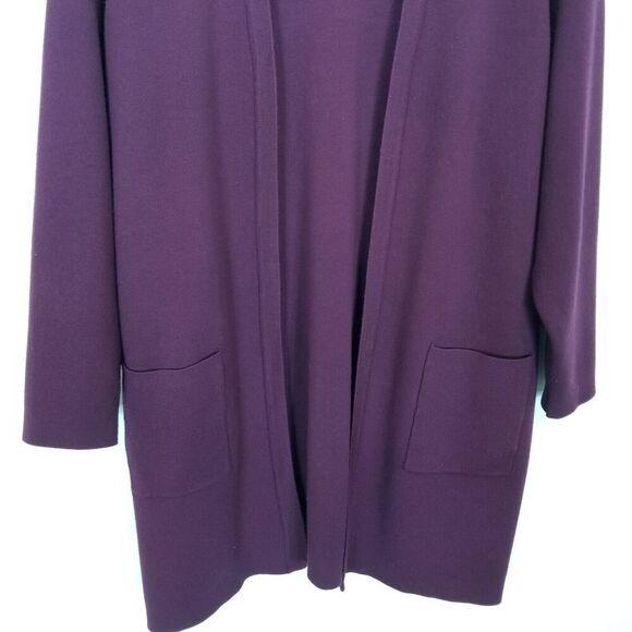 Torrid Women's Plus Open Front Longline Sweater Cardigan Sz 4X Burgundy Purple - Picture 3 of 7